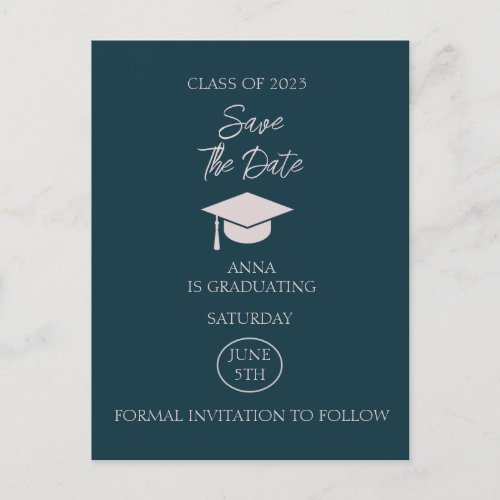 Graduation Save The Date Graduation Announcement Postcard