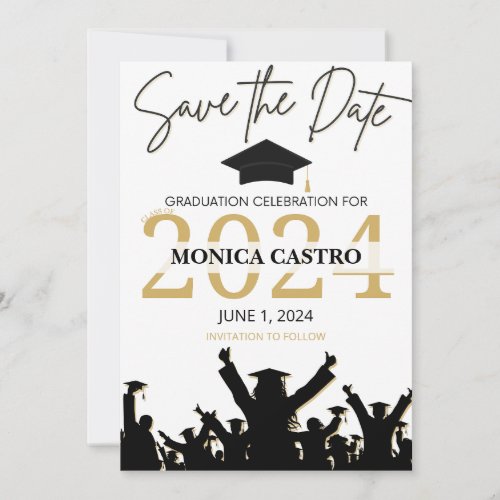 Graduation Save the Date Invititation Invitation