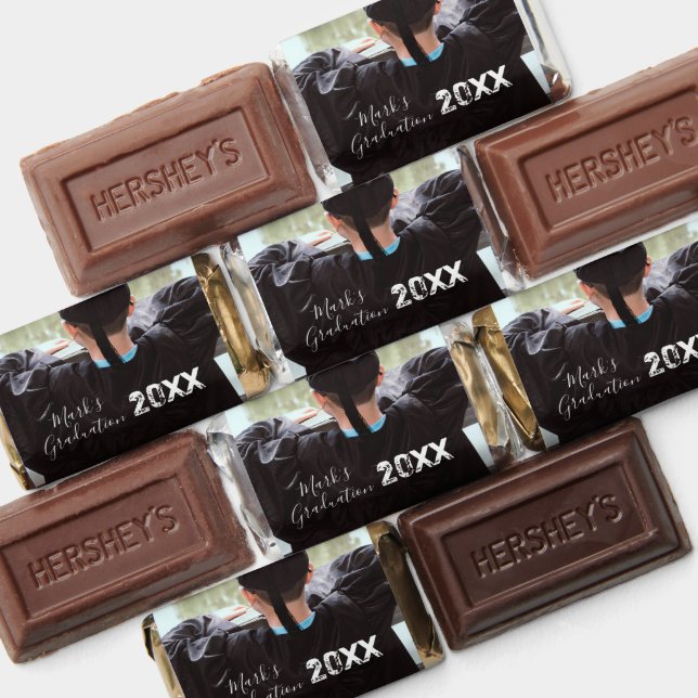 Graduation School College Party Two Photo Script Hershey's Miniatures (Assorted)