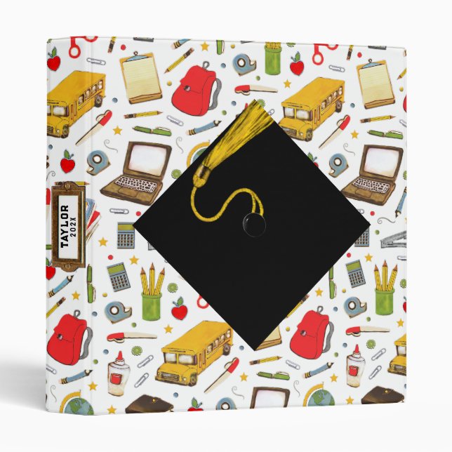 Graduation Scrapbook 3 Ring Binder (Front/Spine)