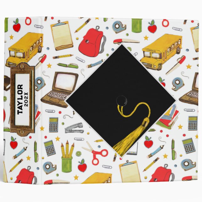 Graduation Scrapbook 3 Ring Binder (Front/Spine)