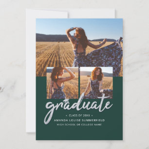 Graduation Script Grad Photos Green 2026 Announcement