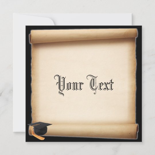 Graduation Scroll template