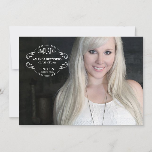 Graduation Seal Photo Graduation Announcement (Front)