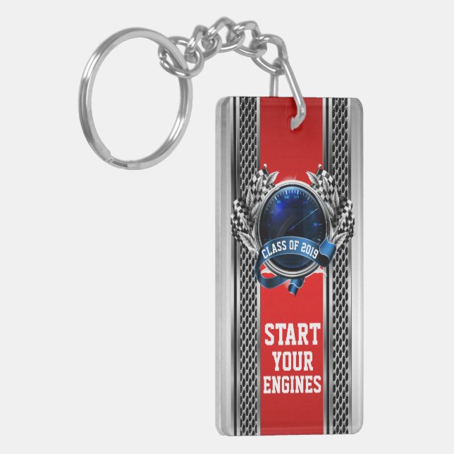 Graduation - See Back - Keychain (Front Left)