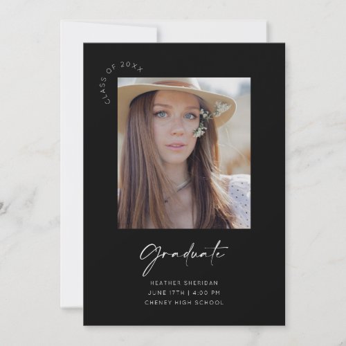 Graduation Senior Class Photo Announcement Card