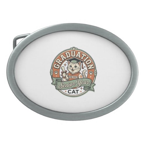 Graduation Senior Year Cat Graduation Senior Year  Belt Buckle