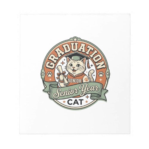 Graduation Senior Year Cat Graduation Senior Year Notepad