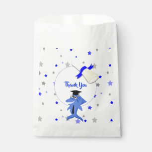 Graduation Shark party star favor bags