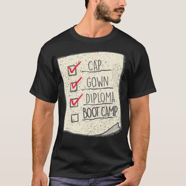 Graduation Shirt  Boot Camp Checklist (Front)