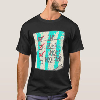 Graduation Shirt Boot Camp Checklist t shirt