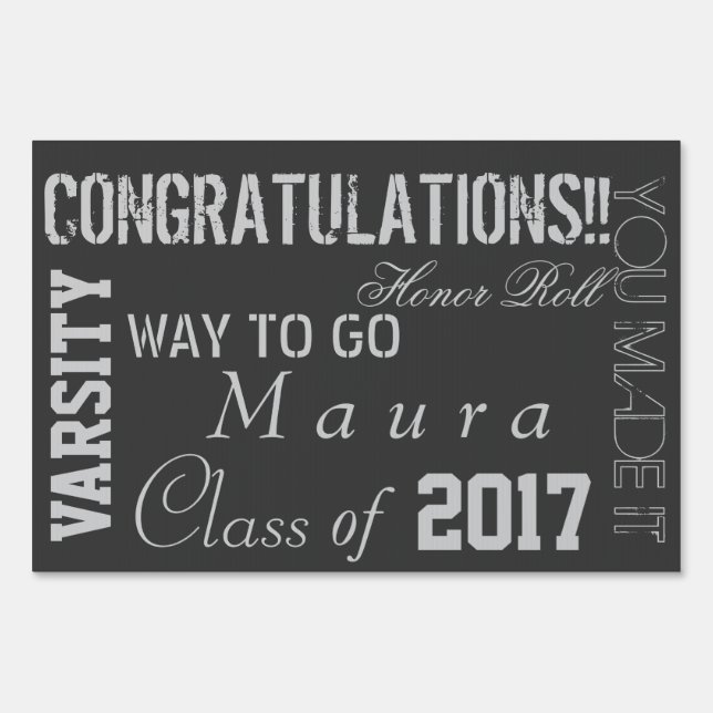 Graduation Sign (Back)