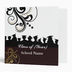 Graduation Silhouettes Binder  Customize Year!
