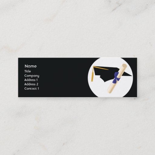 Customizable Graduation - Skinny Business Card