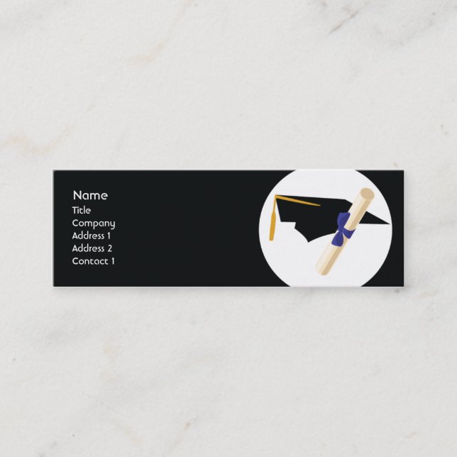 Graduation - Skinny Calling Card (Front)