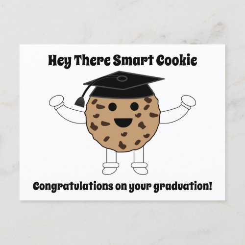 Graduation Smart Cookie Funny Personalize Postcard