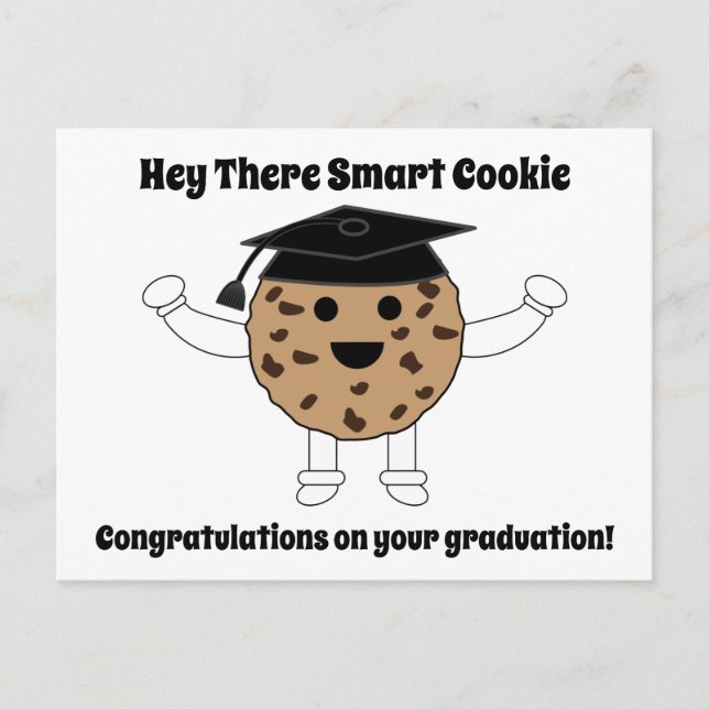 Graduation Smart Cookie Funny Personalize Postcard (Front)