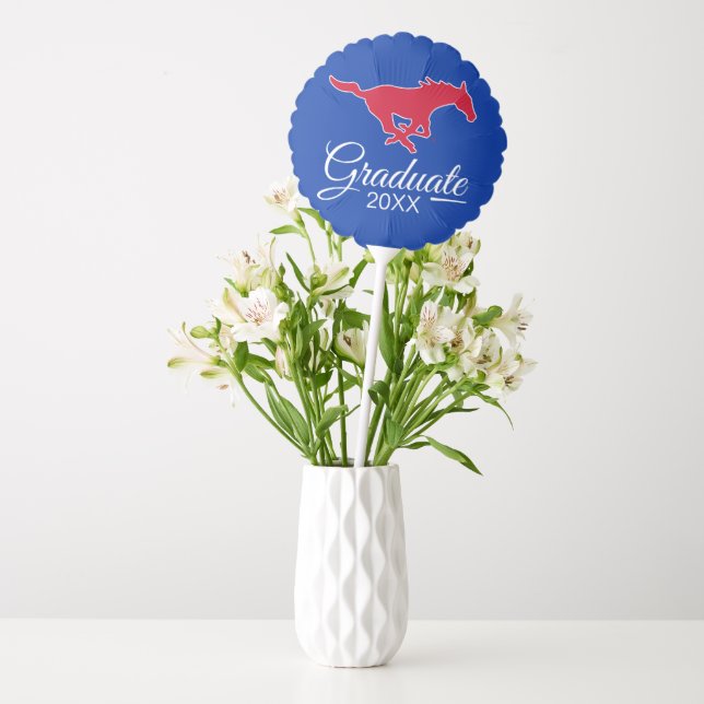 Graduation | SMU Mustangs Logo Balloon (Vase)