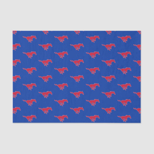 Graduation | SMU Mustangs Logo Tissue Paper (Front)