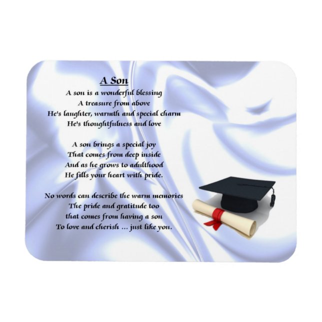 Graduation - Son poem Magnet (Horizontal)