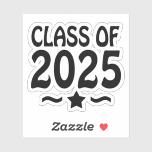 Graduation Star Class of 2025 Sticker