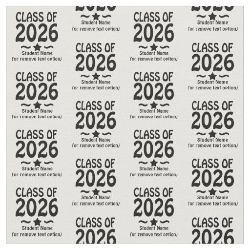 Graduation Star Class of 2026 Grad Fabric