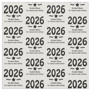 Graduation Star Class of 2026 Grad Fabric