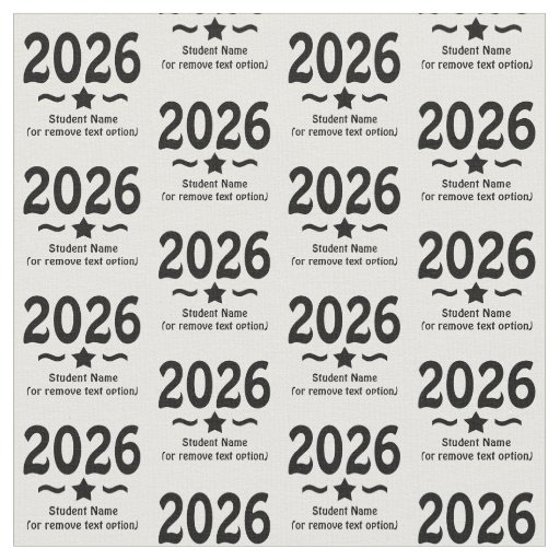 Graduation Star Class of 2026 Grad Fabric