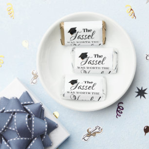 Graduation sticker The Tassel Was Worth the Hassle Hershey's Miniatures