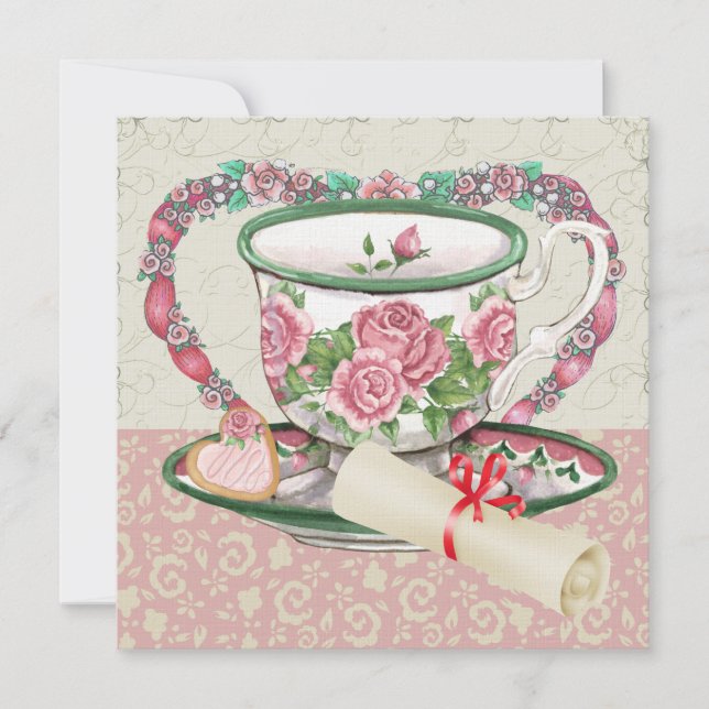 Graduation Sweet Coffee / Tea Party - SRF Invitation (Front)