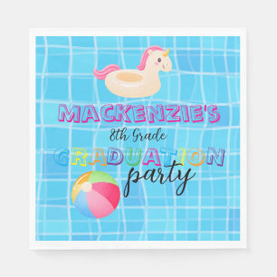 Graduation Swim Party Napkins