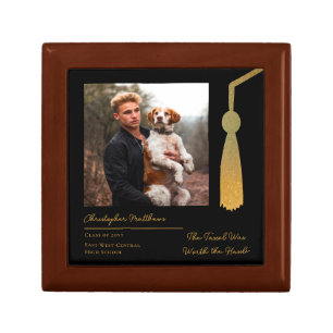 Graduation Tassel Graduate Photo Keepsake Gift Box