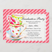 Graduation Tea Party Invitation (Front/Back)
