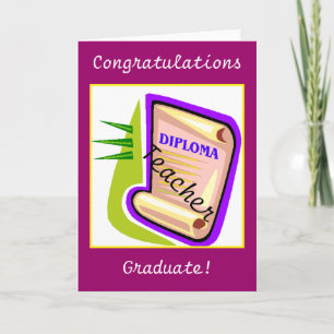 Graduation — Teacher Card