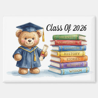 Graduation Teddy Bear Magnet