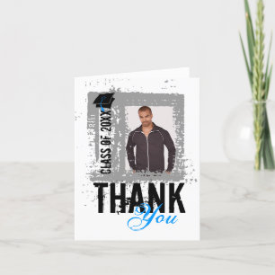 Graduation Thank You Blank Card Add Photo