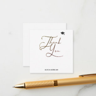 Graduation Thank You Card Asmelina Harley Script