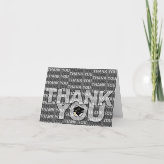 Graduation Thank You Card Cap 6 (Front)