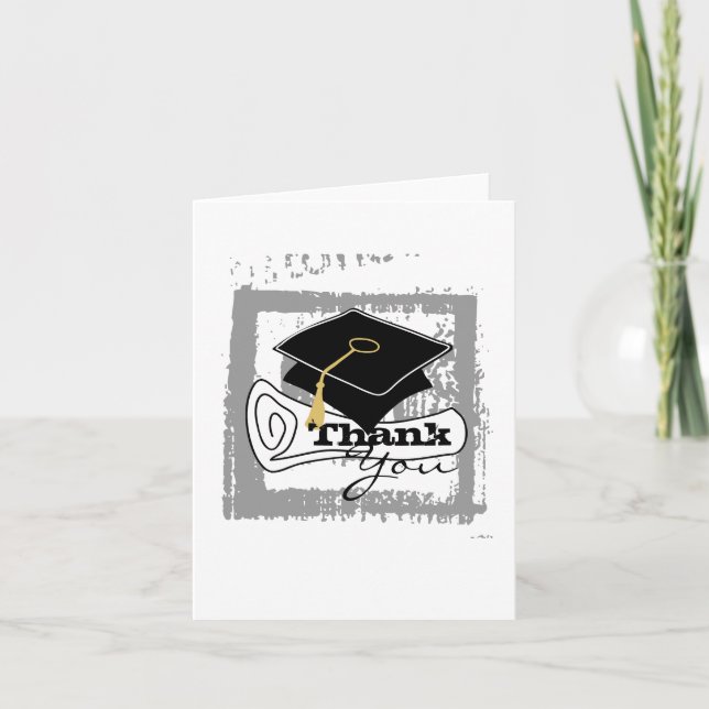 Graduation Thank You Card Diploma 1 (Front)