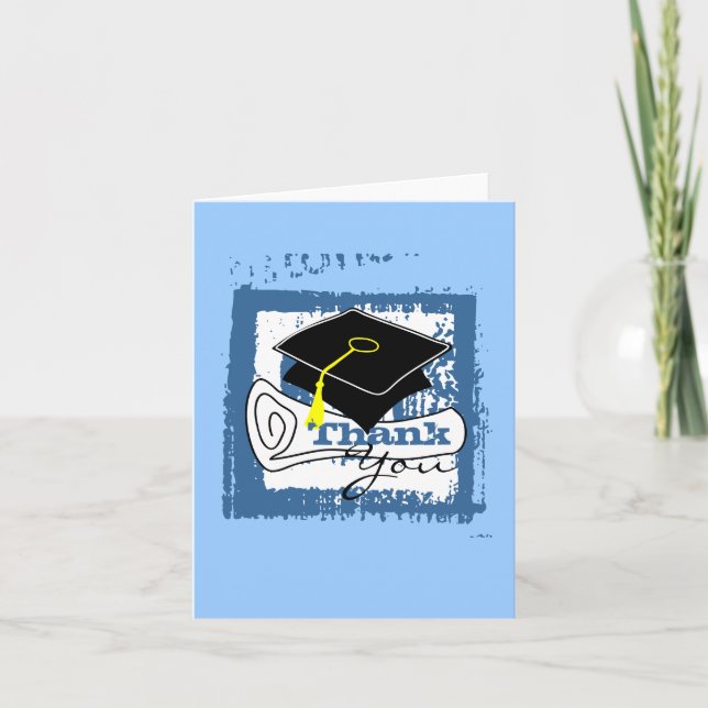 Graduation Thank You Card Diploma 2 (Front)