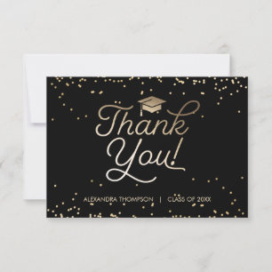 Graduation Thank You Card - Simple, Elegant