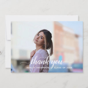 Graduation Thank You Card with Photo
