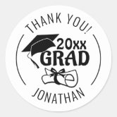 Luxury Gold Graduation Class Wax Seal Stickers | Zazzle