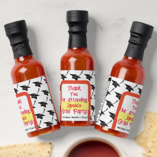 Graduation Thank You Personalized Hot Sauces