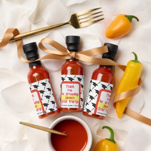 Graduation Thank You Personalized Hot Sauces