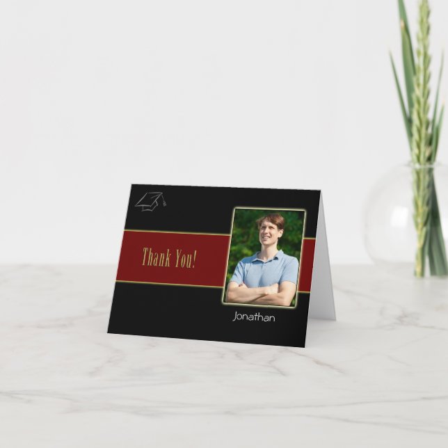 Graduation Thank You Photo Card (Front)