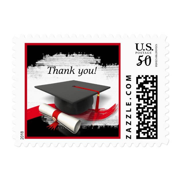 Graduation Thank You Postage Stamps