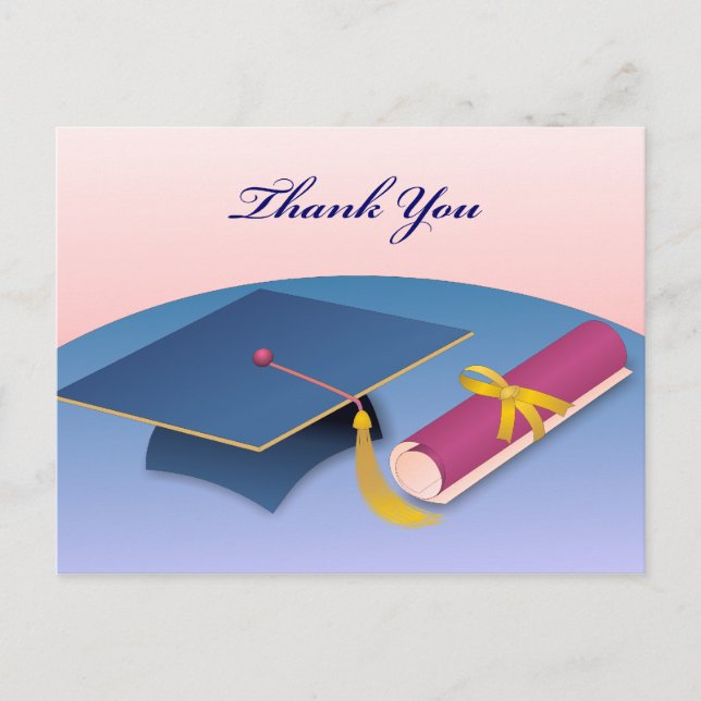 Graduation Thank You Postcard (Front)