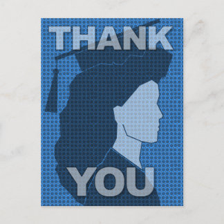 Graduation Thank You Postcard Gown 2