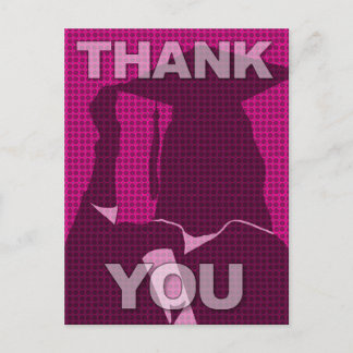 Graduation Thank You Postcard Gown 3